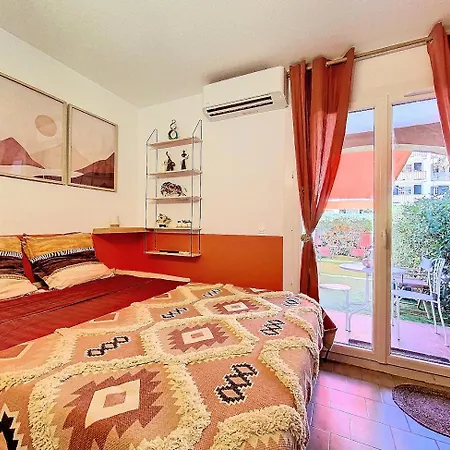 Lägenhet Cosy, Wi-fi, Jardin & Parking, Jasmins Entre Cannes Et Antibes Vallauris