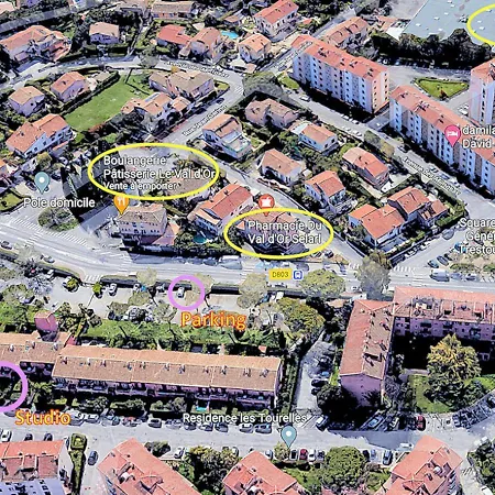 Cosy, Wi-fi, Jardin & Parking, Jasmins Entre Cannes Et Antibes Lägenhet