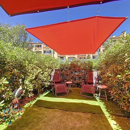 Cosy, Wi-fi, Jardin & Parking, Jasmins Entre Cannes Et Antibes דירה ואלאוריס