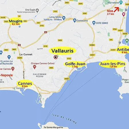 Апартаменты Cosy, Wi-fi, Jardin & Parking, Jasmins Entre Cannes Et Antibes
